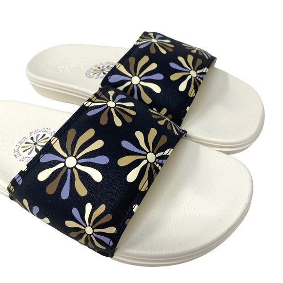 🔥HOT SALE🔥VANS La Costa Slide Beige Floral Sandals Men’s Size VN0A5HFEBBG - Picture 3 of 9